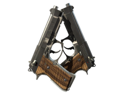 Dual Berettas | Black Limba (Field-Tested)