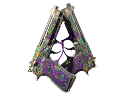 StatTrak™ Dual Berettas | Flora Carnivora (Battle-Scarred)