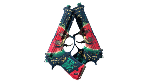 Dual Berettas | Melondrama (Battle-Scarred)