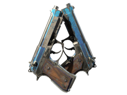 StatTrak™ Dual Berettas | Urban Shock (Battle-Scarred)