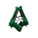 Dual Berettas | Emerald (Minimal Wear)