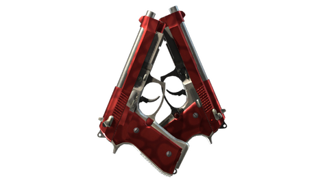 StatTrak™ Dual Berettas | Hemoglobin (Factory New)