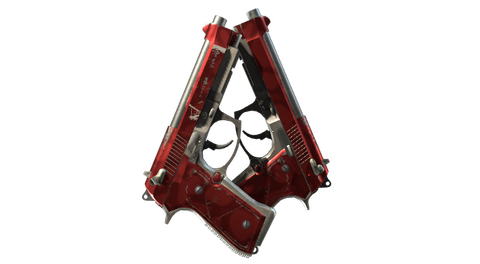 Dual Berettas | Hemoglobin (Field-Tested)