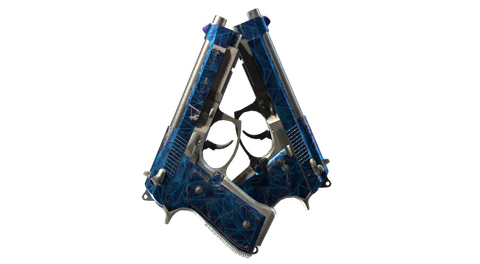 Dual Berettas | Cobalt Quartz (Field-Tested)