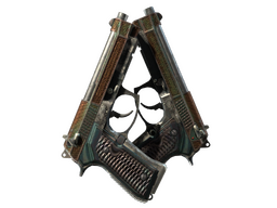 StatTrak™ Dual Berettas | Tread (Battle-Scarred)