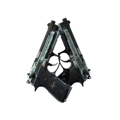 StatTrak™ Dual Berettas | Dezastre (Battle-Scarred)