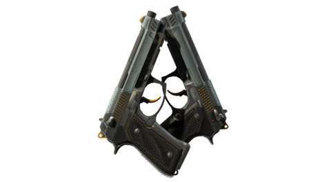 StatTrak™ Dual Berettas | Ventilators (Field-Tested)