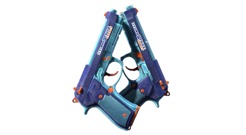 StatTrak™ Dual Berettas | Hydro Strike (Field-Tested)