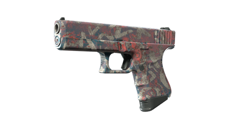 Glock-18 | Teal Graf (Minimal Wear)