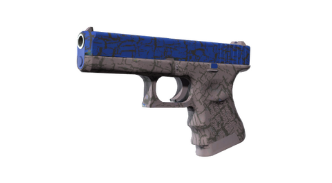 Glock-18 | Blue Fissure (Minimal Wear)