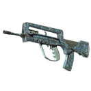 FAMAS | Cyanospatter (Well-Worn)