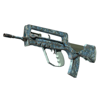 FAMAS | Cyanospatter (Field-Tested)