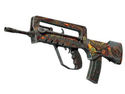StatTrak™ FAMAS | Eye of Athena (Battle-Scarred)