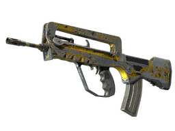 FAMAS | Neural Net (Battle-Scarred)
