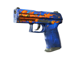 StatTrak™ P2000 | Fire Elemental (Battle-Scarred)