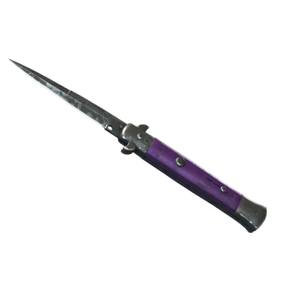 ★ StatTrak™ Stiletto Knife | Ultraviolet (Battle-Scarred)