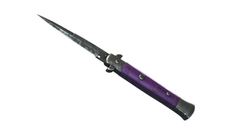 ★ Stiletto Knife | Ultraviolet (Battle-Scarred)