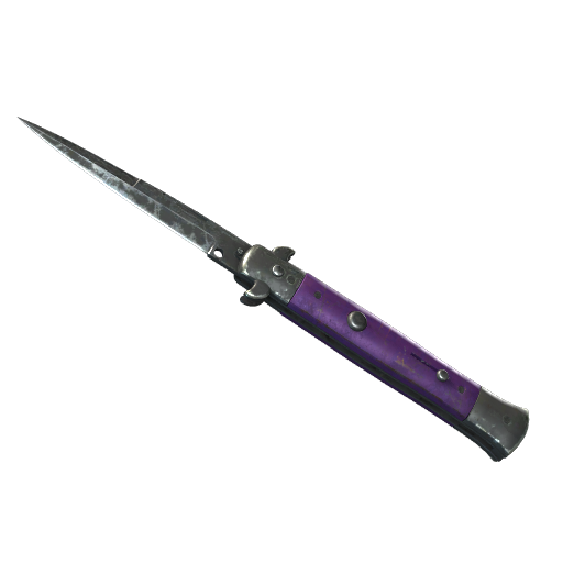 ★ Stiletto Knife | Ultraviolet (Battle-Scarred)
