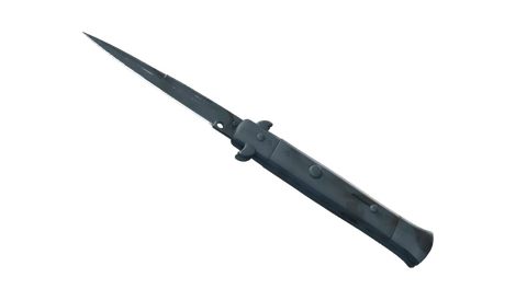 ★ Stiletto Knife | Night Stripe (Well-Worn)