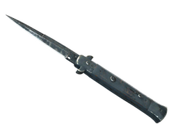 ★ Stiletto Knife | Night Stripe (Battle-Scarred)