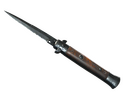 Stiletto Knife | Damascus Steel (Battle-Scarred)
