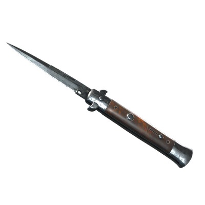 ★ Stiletto Knife | Damascus Steel (Well-Worn) thumbnail