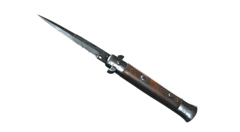 ★ Stiletto Knife | Damascus Steel (Field-Tested)