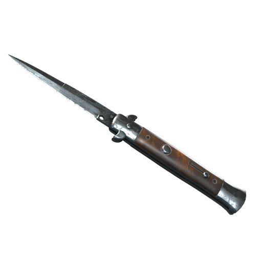 ★ Stiletto Knife | Damascus Steel (Field-Tested)