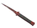 StatTrak™ Stiletto Knife | Crimson Web (Battle-Scarred)