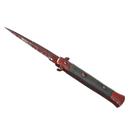 ★ Stiletto Knife | Crimson Web (Battle-Scarred)