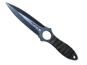 StatTrak™ Skeleton Knife | Blue Steel (Well-Worn)