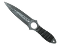 Skeleton Knife | Damascus Steel (Battle-Scarred)
