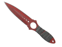 StatTrak™ Skeleton Knife | Crimson Web (Well-Worn)