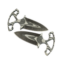 ★ StatTrak™ Shadow Daggers | Black Laminate (Battle-Scarred)