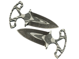 ★ Shadow Daggers | Black Laminate (Battle-Scarred)