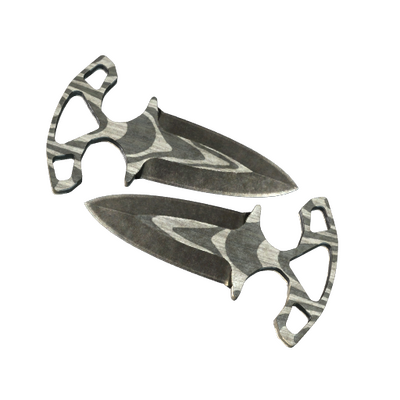 ★ StatTrak™ Shadow Daggers | Black Laminate (Battle-Scarred)