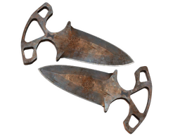 ★ Shadow Daggers | Rust Coat (Battle-Scarred)