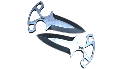 ★ Shadow Daggers | Blue Steel (Well-Worn)
