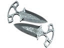 StatTrak™ Shadow Daggers | Damascus Steel (Battle-Scarred)