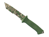 ★ Медвежий нож | Пиксельный камуфляж «Лес» (Немного поношенное)