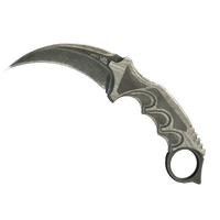 ★ StatTrak™ Karambit | Black Laminate (Battle-Scarred)