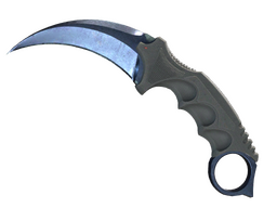 ★ Karambit | Blue Steel (Battle-Scarred)