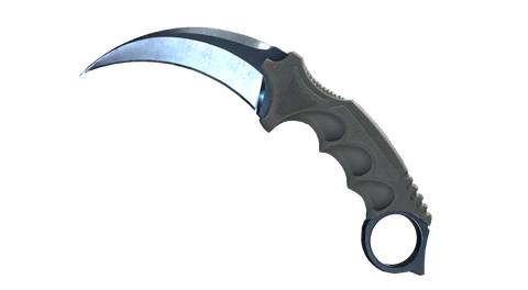 ★ Karambit | Blue Steel (Well-Worn)