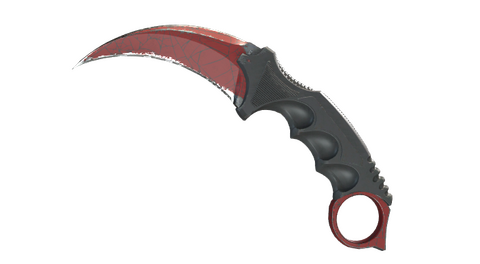 ★ Karambit | Crimson Web (Well-Worn)