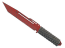 Paracord Knife | Crimson Web (Well-Worn)