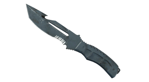 ★ Survival Knife | Night Stripe (Battle-Scarred)