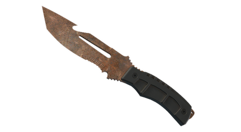 ★ Survival Knife | Rust Coat (Battle-Scarred)