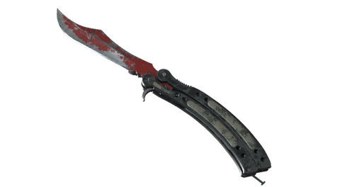 ★ StatTrak™ Butterfly Knife | Crimson Web (Battle-Scarred)
