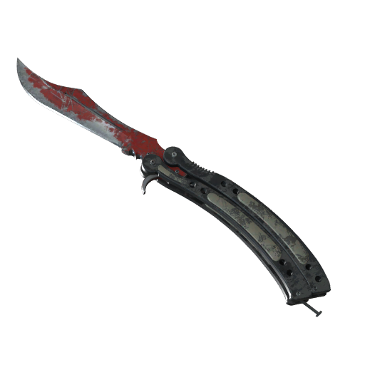 ★ StatTrak™ Butterfly Knife | Crimson Web (Battle-Scarred)