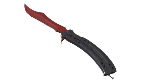 ★ Butterfly Knife | Crimson Web (Minimal Wear)